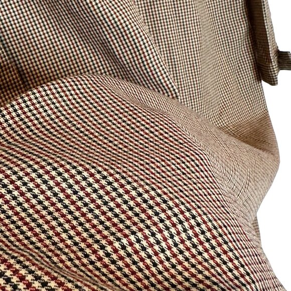 Shades of Grey by Micah Cohen Houndstooth Designer Med Tan Dress Prairie Modest - Picture 14 of 16